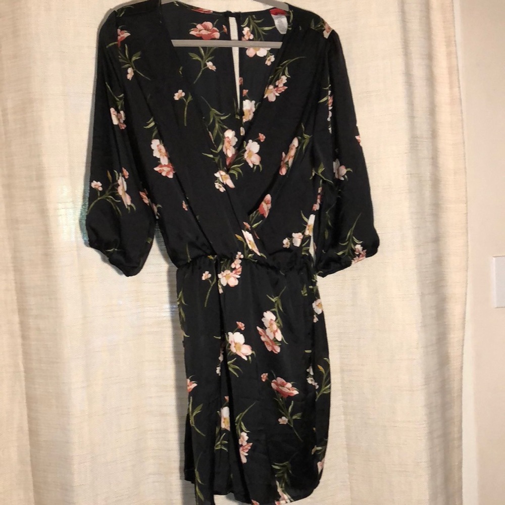 Black Floral Romper